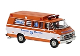 Dodge Ambulance Transcon 1975 Medi-Vac, Firma Brekina, Art.-Nr.18305