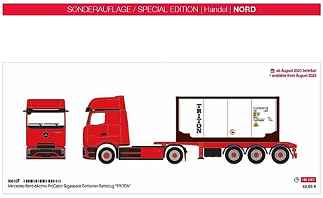 SONDERAUFLAGE SPECIAL EDITION Handel NORD, Firma Herpa, Art.-Nr.